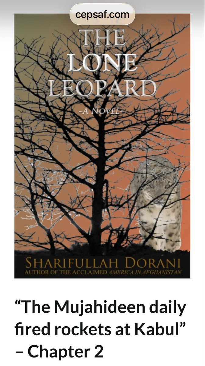 Kabul, 1991: Rockets fall and classrooms freeze as schoolboys navigate strict traditions and the "scandal" of a girl’s curious gaze.

#TheLoneLeopard #Kabul1991
#HistoricalFiction #WarStories #AfghanLiterature

Read: cepsaf.com/the-lone-leopa…

Available: amazon.co.uk/Lone-Leopard-S…