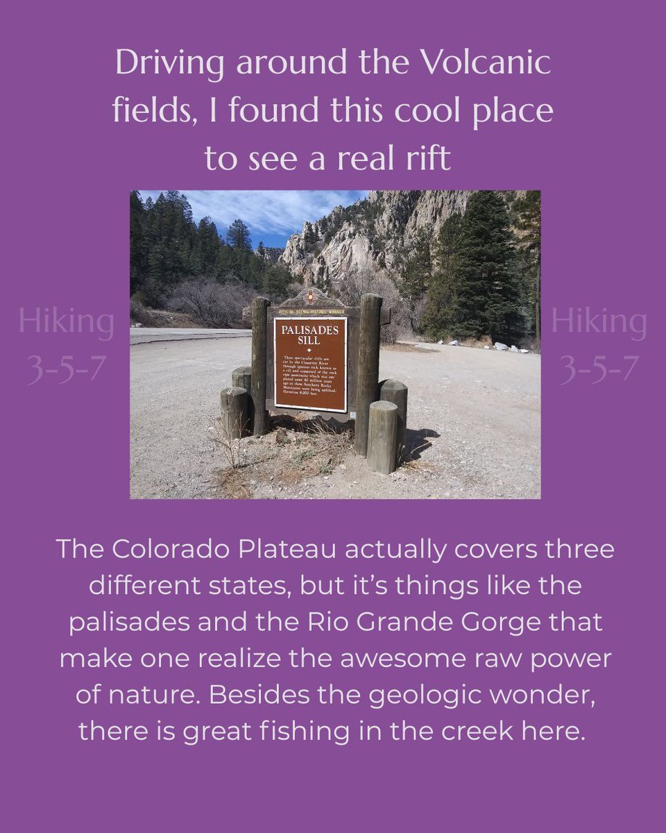 Hiking357's tweet image. See all the action from the Rio Grande Gorge to the Palisades while you are in the area of Cimarron, New Mexico and Capulin Volcano. #hiking #camping