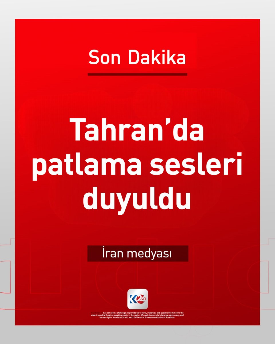 K24Turkce's tweet image. İran medyası: Tahran'ın batısında iki İHA imha edildi

#Tahran #İran #patlama