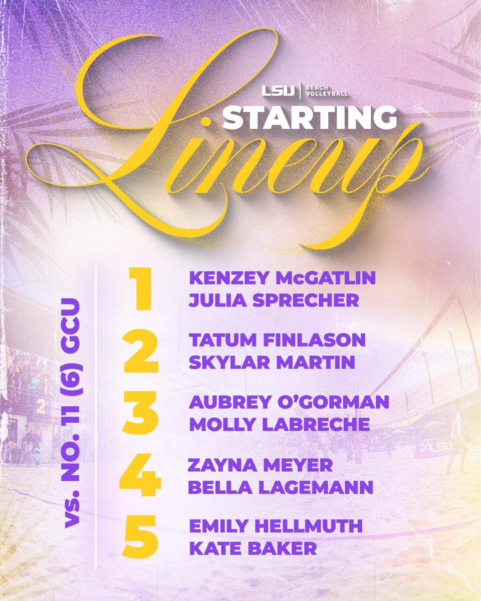 LSU Beach Volleyball tweet media