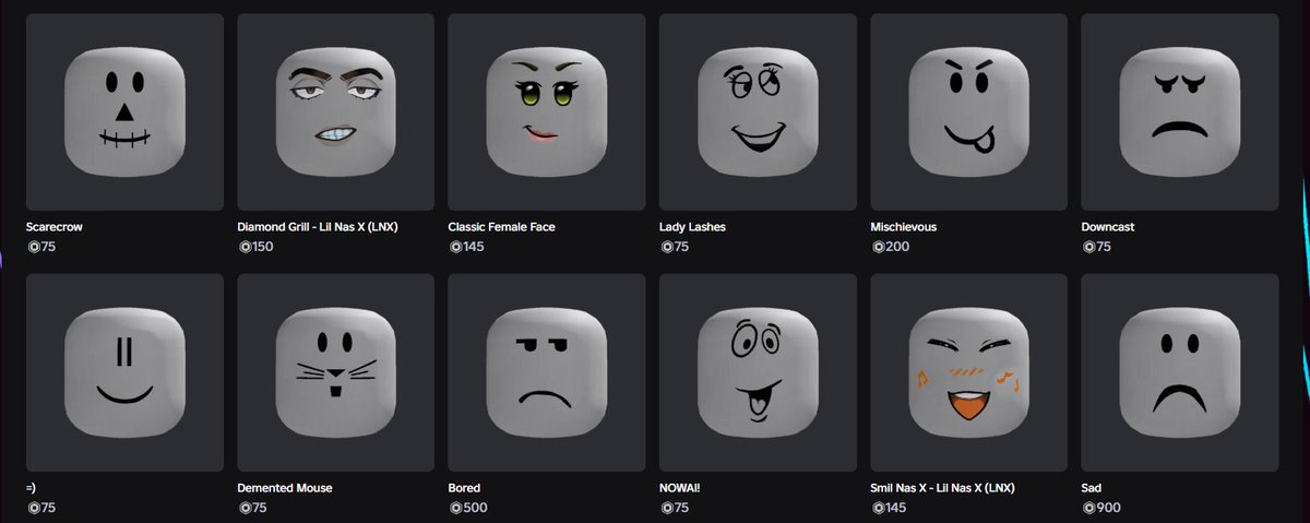 SH0izy's tweet photo. I can't remember what the classic faces looked like anymore, help!😭#Roblox https://t.co/UcHHPf0ChT
