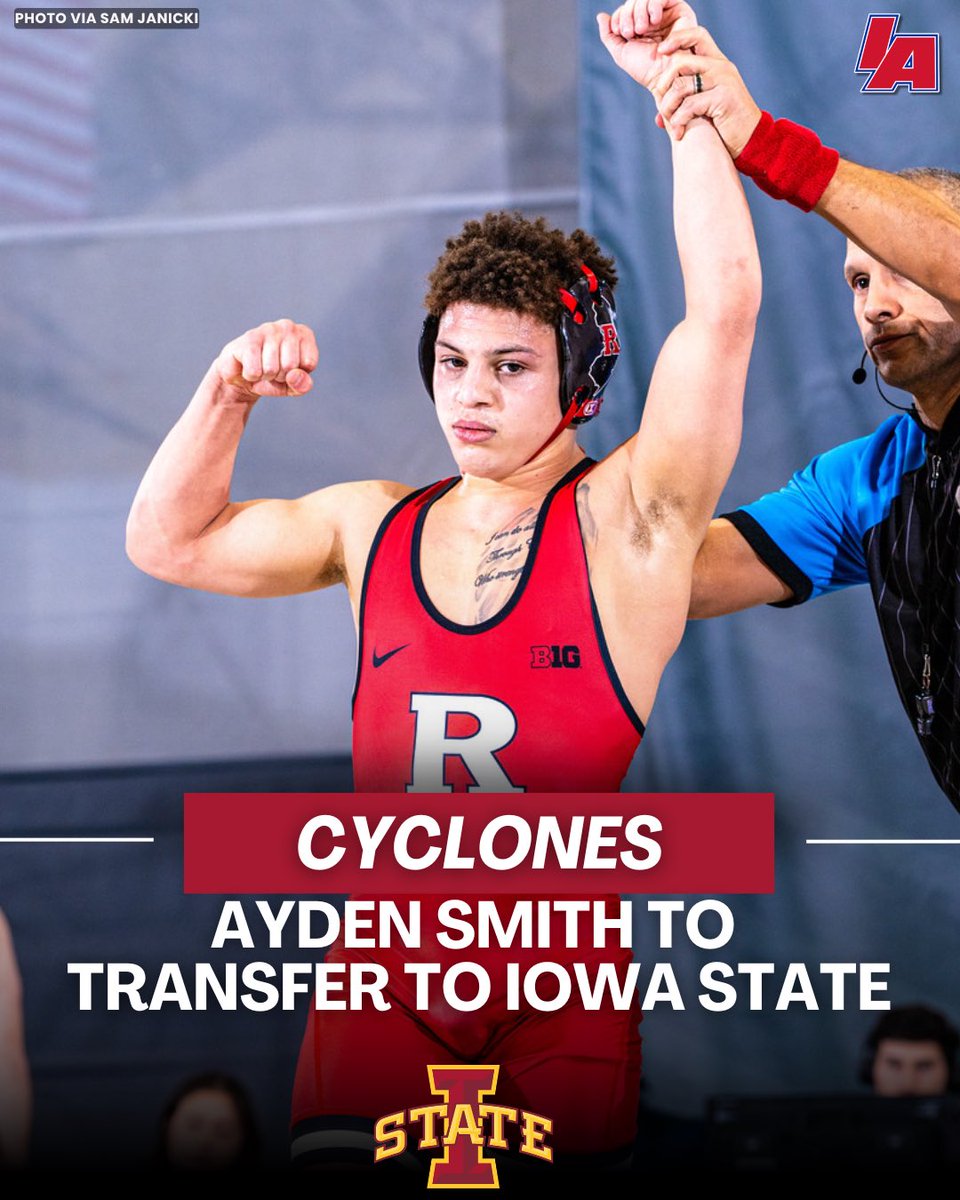 IAwrestle's tweet image. The Cyclones have found their lightweight. Rutgers NCAA qualifier Ayden Smith announced he is transferring to Iowa State. 

📷 @SJanickiPhoto