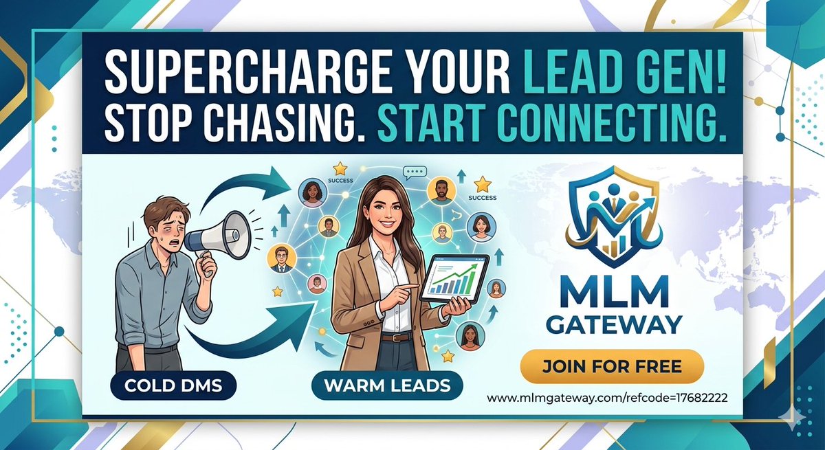 do_essential's tweet image. Struggling to find quality leads for your business? Cold DMing is exhausting and rarely works. You need a platform where everyone is already looking for opportunities.

Stop chasing people and start connecting with pros.

#LeadGen #NetworkMarketing #HomeBusiness #MarketingTips