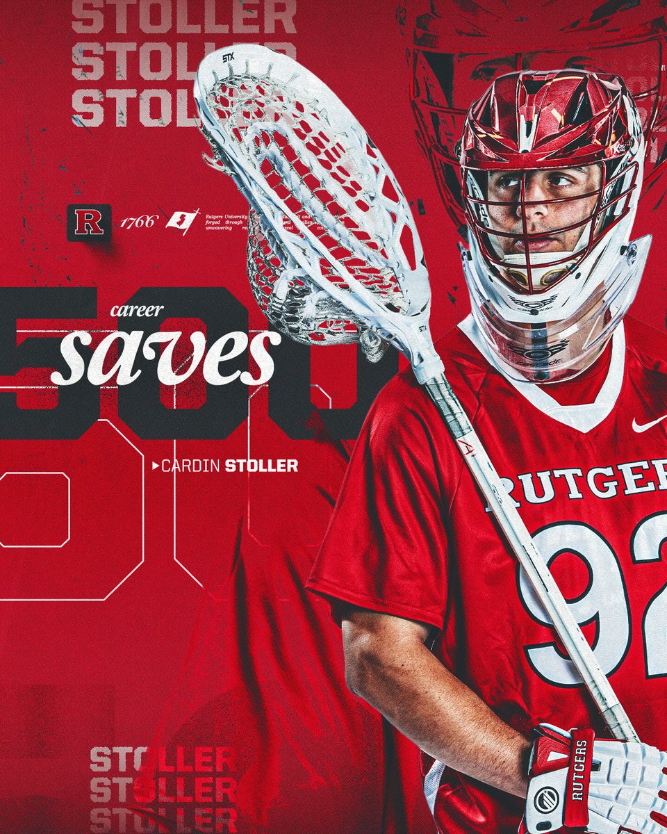 Shout out to goalkeeper Cardin Stoller for reaching 500 career saves!

The two-time All-<a href="/B1GLacrosse/">Big Ten Lacrosse</a> selection enters the top-10 all-time in #RUMLax history, with the 9th most saves in program history ⚔️