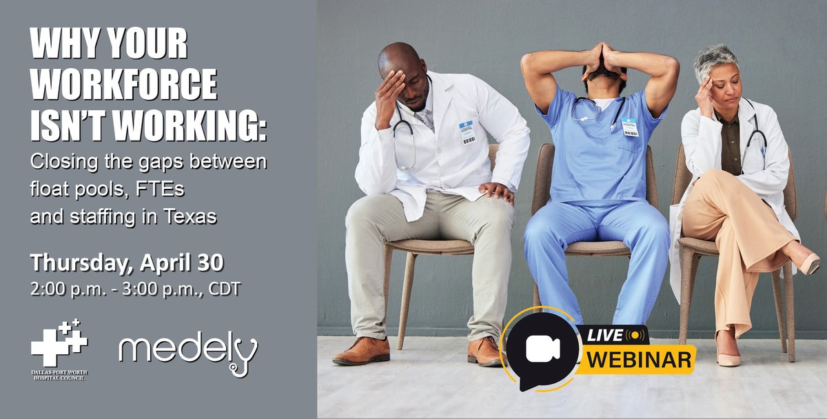 DFWHCouncil's tweet image. @DFWHCouncil and @JoinMedely webinar "Why Your Workforce Isn't Working" in just one week! #healthcareindustry #healthcareworkforce #newtechnology 
dfwhc.org/dfwhc-and-mede…