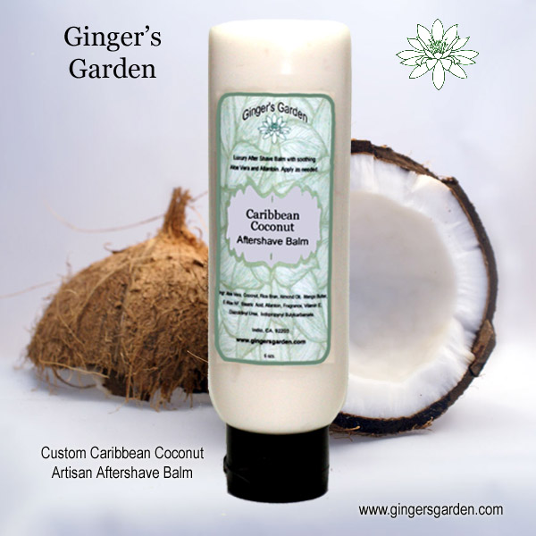 Ginger's Garden Custom Artisan Aftershave Balm is scented with a coconut fragrance. It offers a luxurious, nourishing post-shave experience. It helps to calm razor burn, reduce irritation, and soothe skin. The coconut scent provides a tropical aroma.

gingersgarden.com/gingers-garden…