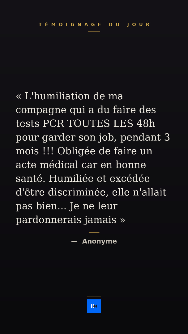 NiONiPardon's tweet image. Chaque jour, une voix contre le silence qu'on nous a imposé.

Lisez. Partagez. Écrivez la vôtre :
👉 nonp-temoignages.pages.dev

#NiOubliNiPardon #Témoignage