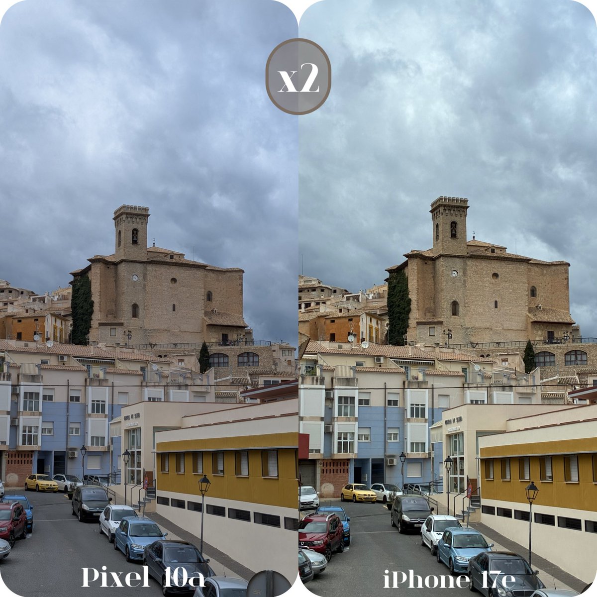rincondemellis's tweet image. Comparativa fotográfica entre el Google Pixel 10a vs. iPhone 17e.
#apple #google #pixel10a #iphone17e