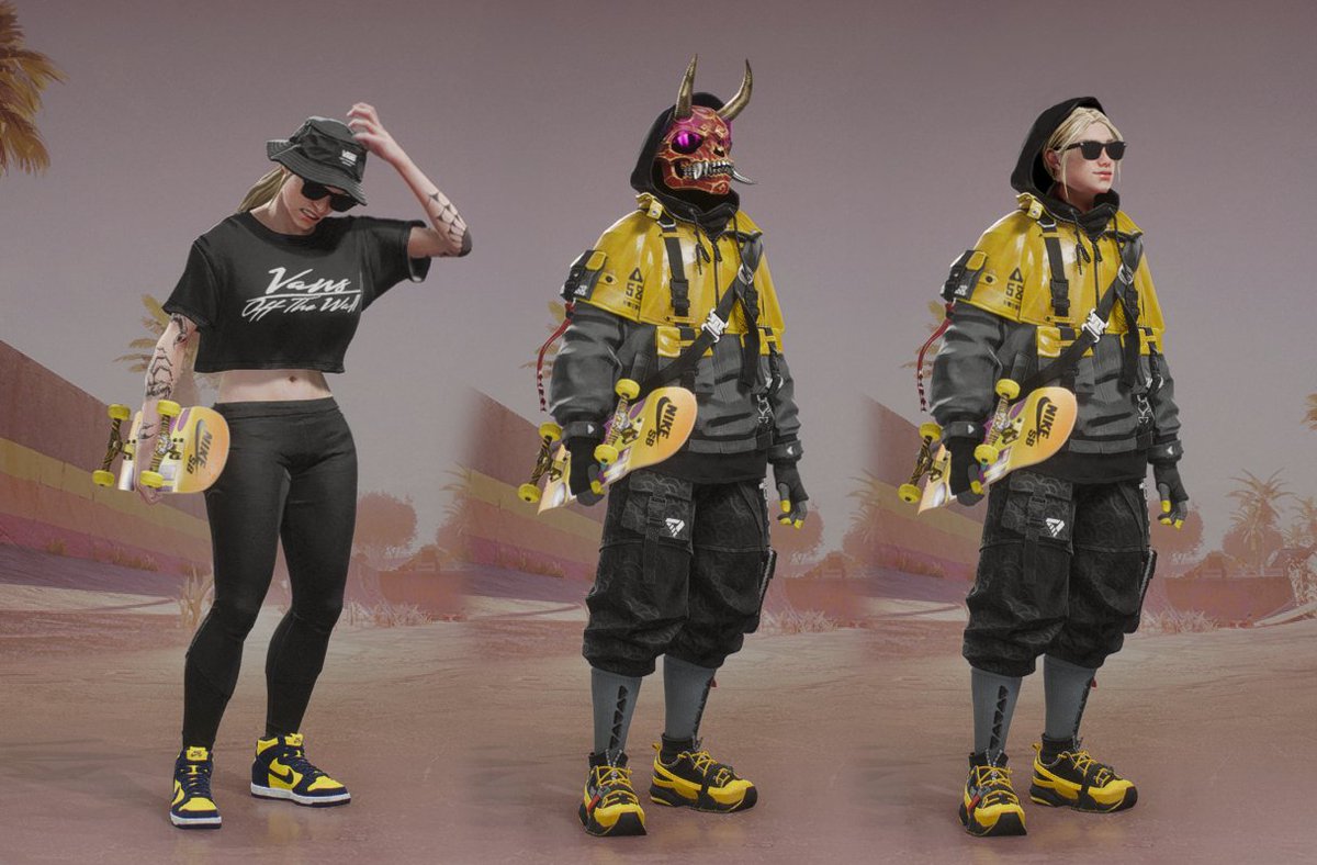 Dougline_'s tweet photo. @skate let us TURN OFF THE MASK ON COSTUMES FFS

I want to play with the character I spent time creating, not with a random ahh mask covering her face. https://t.co/nsPYDUt5x0