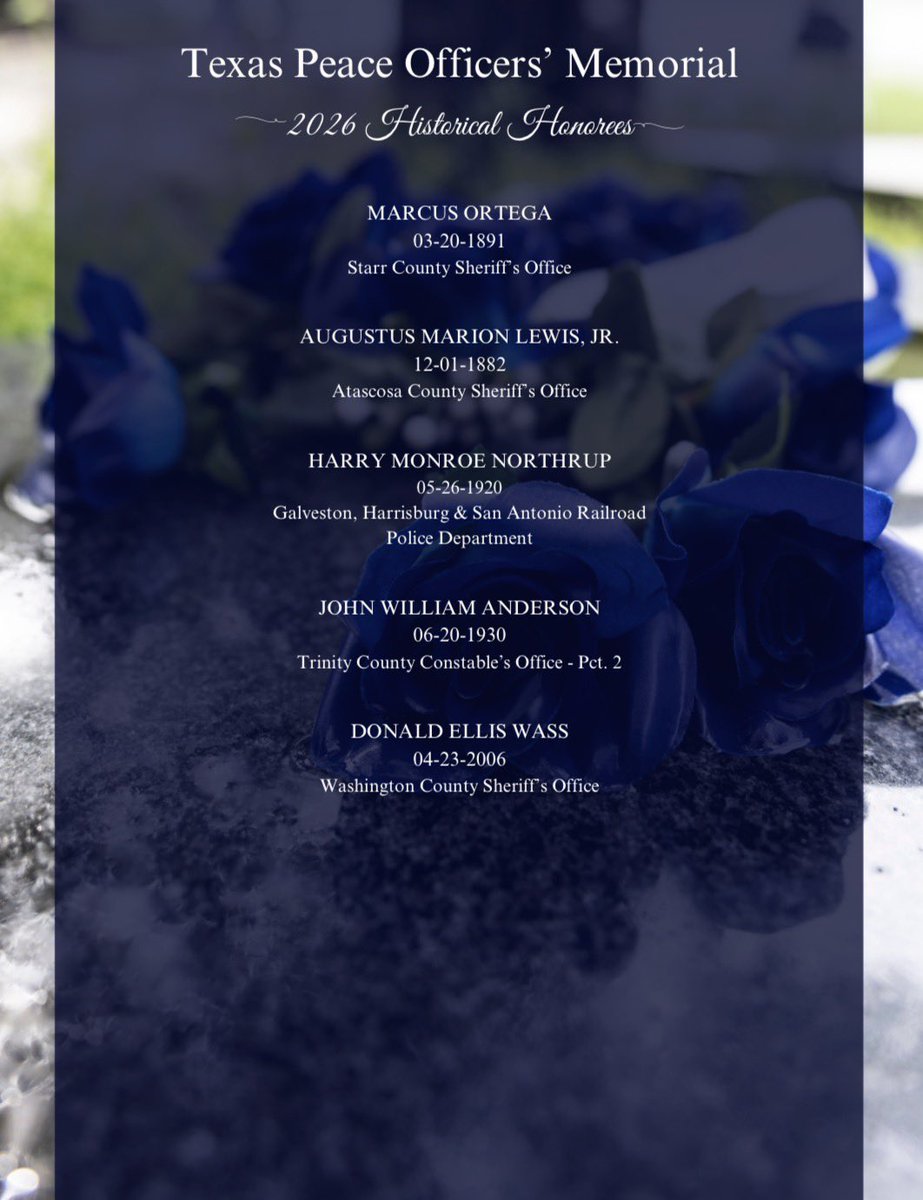 Texas Peace Officers' Memorial tweet media