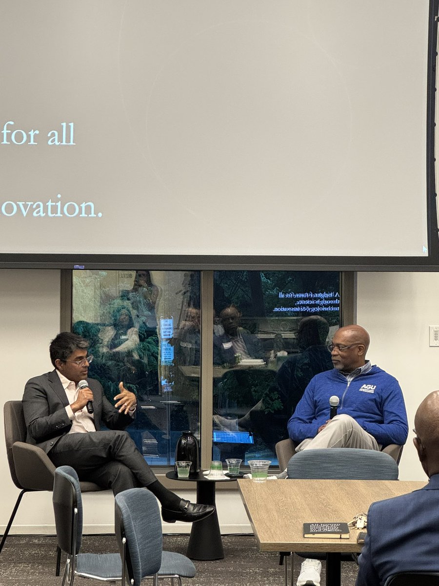 ThrivingEarth's tweet photo. Philanthropy is shifting—are you? 🗣️

@RenPhilanthropy President @KumarAGarg just shared an inside look at what it takes to build a "good" solution and how to effectively bridge the gap between funding and science. 🤝✨ #DCClimateweek #climateweek https://t.co/xamm0gAH7u