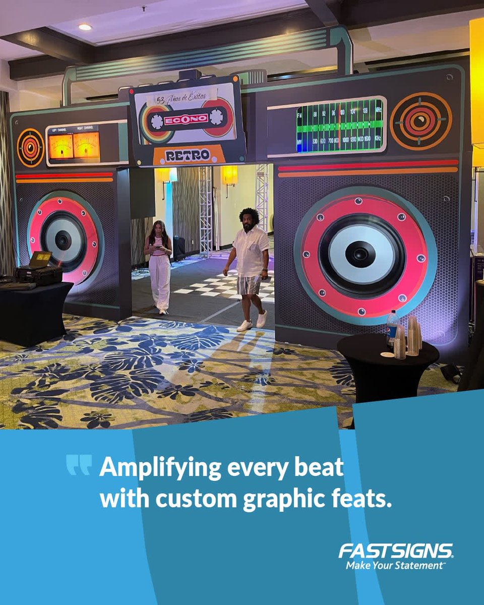 FASTSIGNS's tweet photo. Make the experience feel larger than life with custom graphics that energize the room, build excitement, and make the experience feel larger than life. 

https://t.co/sbwXPXlj2e

#FASTSIGNS #StoryAtScale #BrandedSpaces https://t.co/BuphGMCb1Z