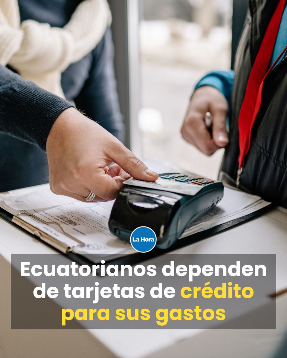 En Ecuador, el 91,6% de los pagos con tarjeta correspondió a créditos, en febrero de 2026, según el Banco Central 🏦. Esto implica que $9 de cada $10 gastados en el país provienen de financiamiento 💳. Lee más 👉 lhra.ec/z4kkSLK