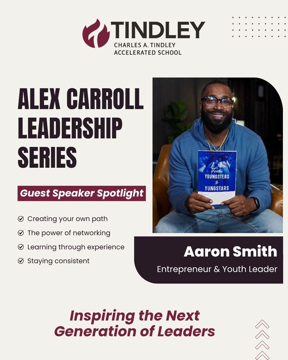 TindleyCATAS's tweet image. 🎤 Aaron Smith shared his journey and encouraged our scholars to dream big and build connections.
#TindleyProud #Leadership #StudentSuccess