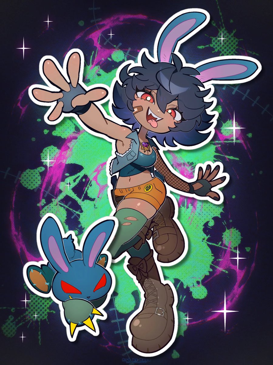 apocalypticbunny ☢🐰| Zombie slayer Bunny girl tweet media