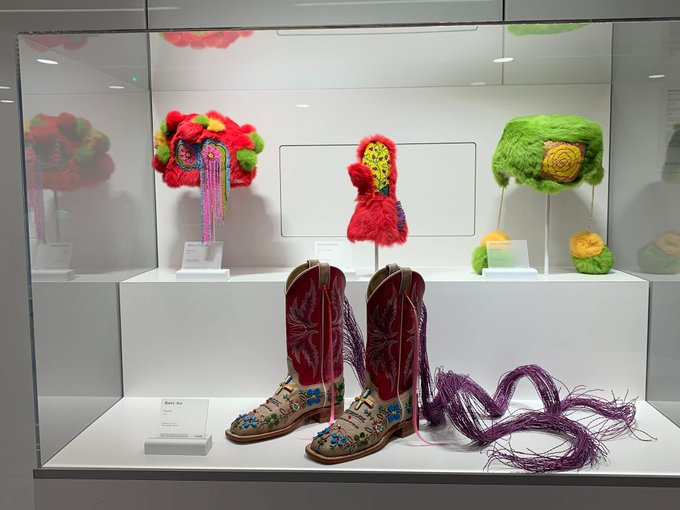 Global Affairs spent $33,000 on seven pieces of "artwork" for its consulate in Milan, Italy.
Then they dropped $6,400 on a photographer.

Here are four of the seven pieces you paid for, including "Upcycled" pink cowboy boots and a mitten on a stick.