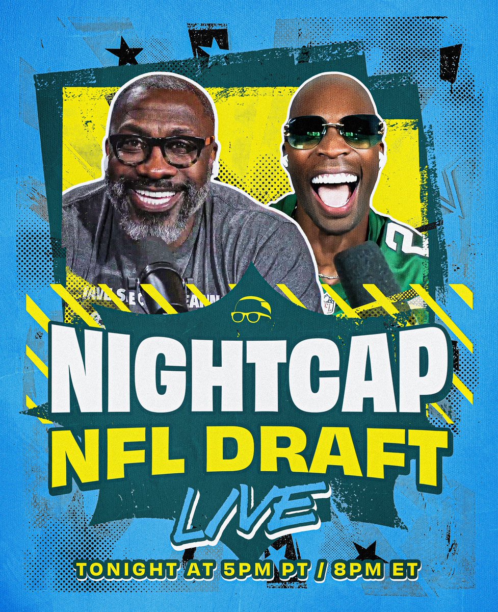 It’s #nfldraft day and you know Nightcap’s got you covered! At 5p PT/8p ET we’re going live and you never know who could be stopping by so make sure you’re locked in ✌🏽

<a href="/ShannonSharpe/">shannon sharpe</a> <a href="/ochocinco/">Chad Johnson</a>