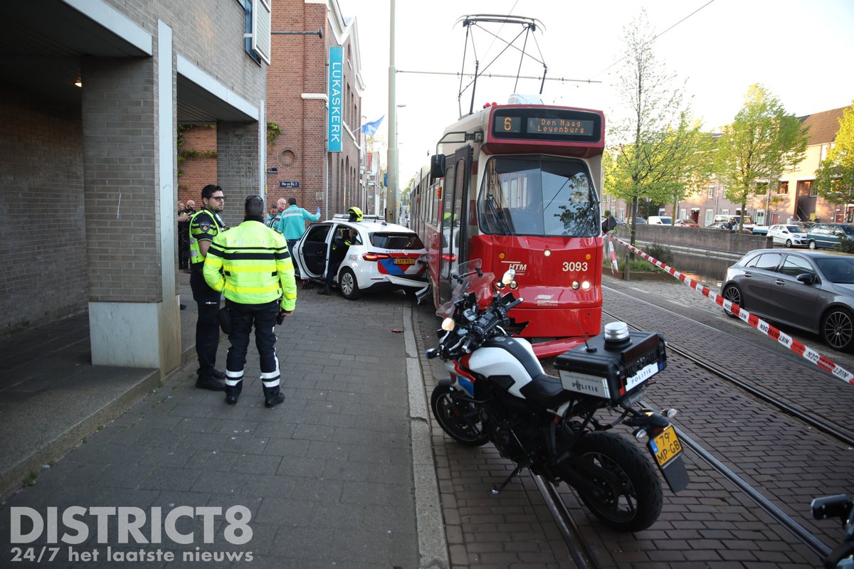 Politieagenten gewond bij ongeval met tram en politieauto