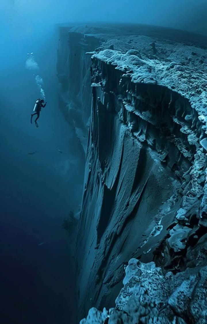 AmazingNature00's tweet image. When you reach 200 meters (656 ft), you enter the ocean's twilight zone — an expansive world with almost no light.

It's so black that photosynthesis is no longer possible. The twilight zone is between 200 and 1,000 meters.

The record for the deepest dive by a human? 332 m