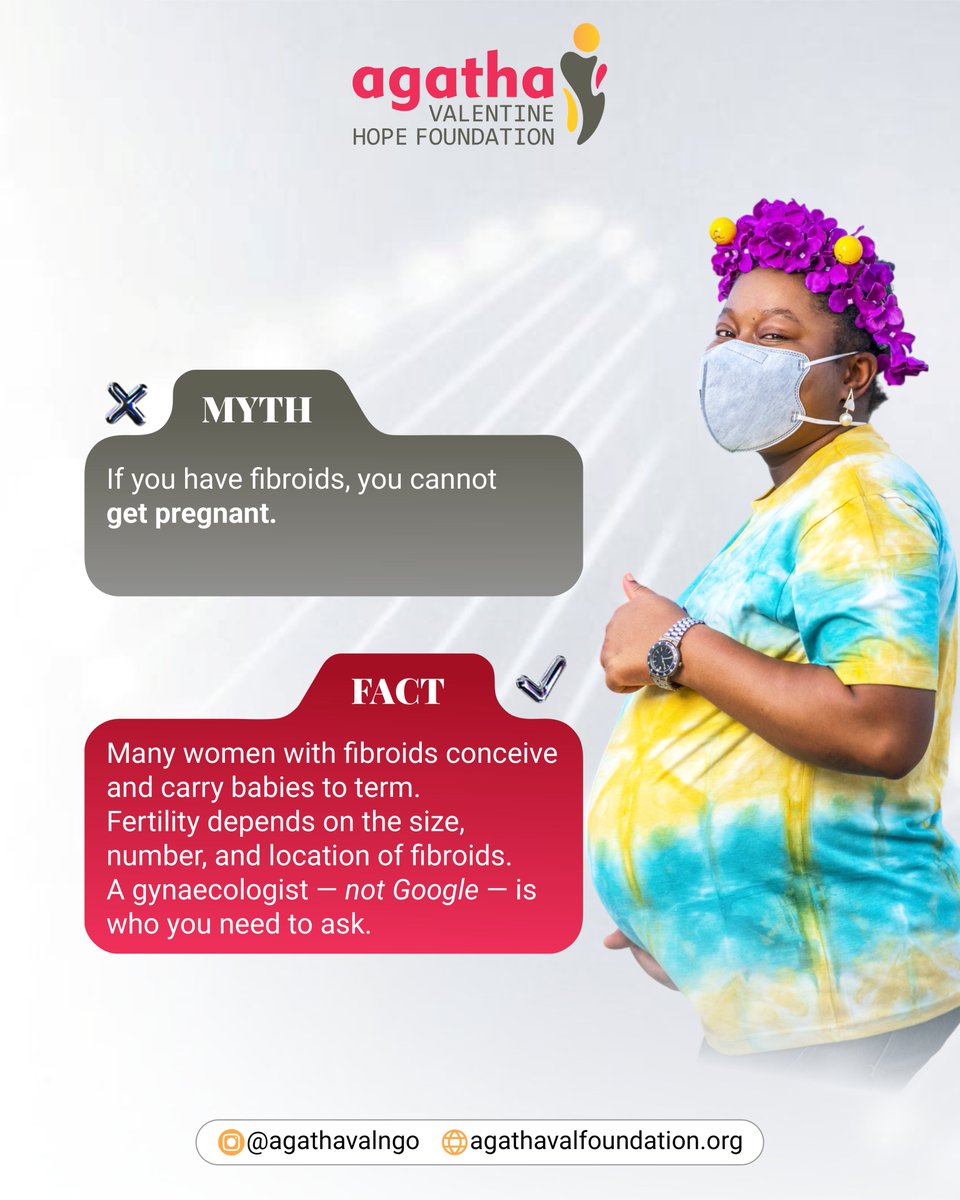 agathavalngo's tweet photo. "It’s just a heavy period", "It’s spiritual", "Just bear the pain".
How many times have we heard these lines?
Take Action Today:
1) Swipe through, debunk common myths!
2) Visit https://t.co/VQXHW5myoy to try our Interactive Symptom Checker!
3) Reach out! 🩷💛🩶 #AVHF #Fibroid https://t.co/5b4sqAW56Q