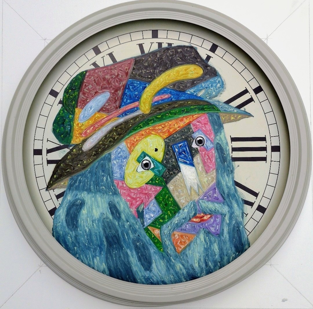 OnayAkbas's tweet photo. Tic,tac,tic,tac..
Da Vinci - Peinture à l'huile sur metal-Metal üzerine yağlıboya - 60cm de diamètre- 2019
(Collection de l'artiste/ Sanatçı kolleksiyonu) https://t.co/tGpr6Y4T6f