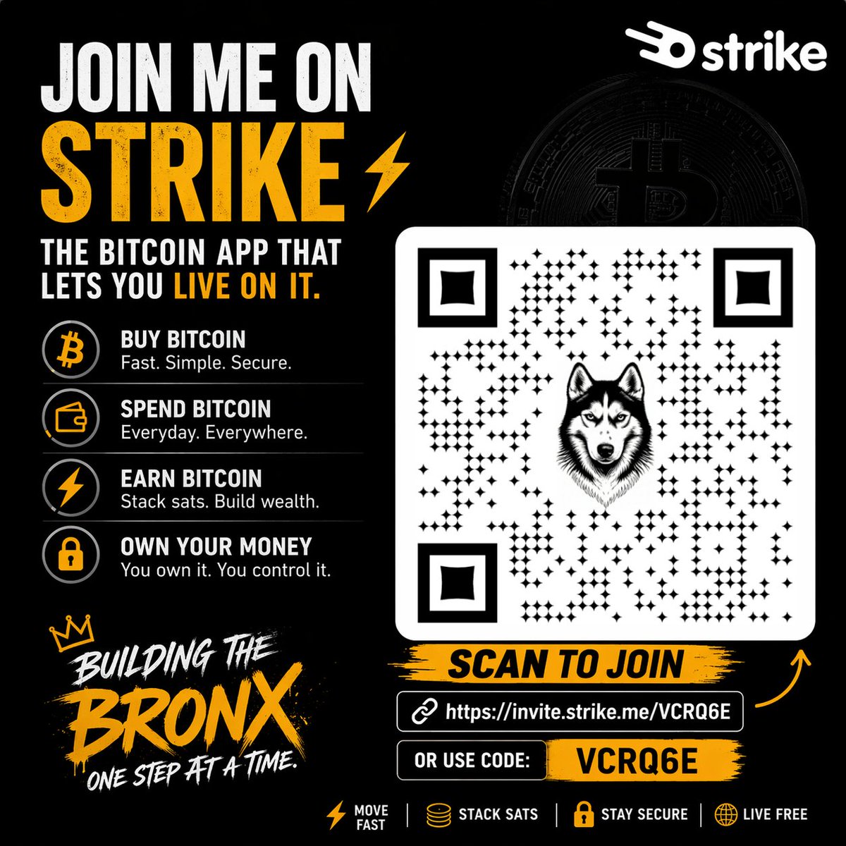 LuckyRecycles's tweet image. Most people buy bitcoin
I’m learning how to live on it. ⚡🐺♻️

Real proof of work.
Real systems.
Real stacking.

Join me on Strike:
invite.strike.me/VCRQ6E
Code: VCRQ6E

₿uilding the ₿RONX once upon a step.

#Bitcoin #StackSats #Strike #ProofOfWork #Bronx #NYC