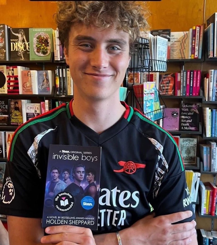 Joseph Zada holding the books he’s been in adaptations of.

He still hasn’t posted a photo holding Sunrise on the Reaping or East of Eden.