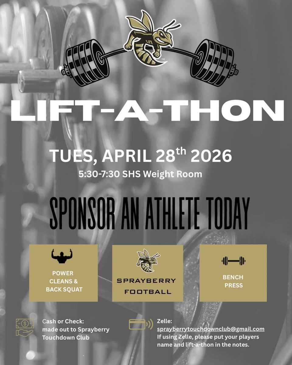 misscorbett0712's tweet image. Would anyone like to sponsor my youngest son for lift-a-thon 
#sprayberryfootball #55 #classof2029 #defensiveend #offensivelineman #backsquat415 #powerclean460 @AFBALL365 @XavierCanal3s