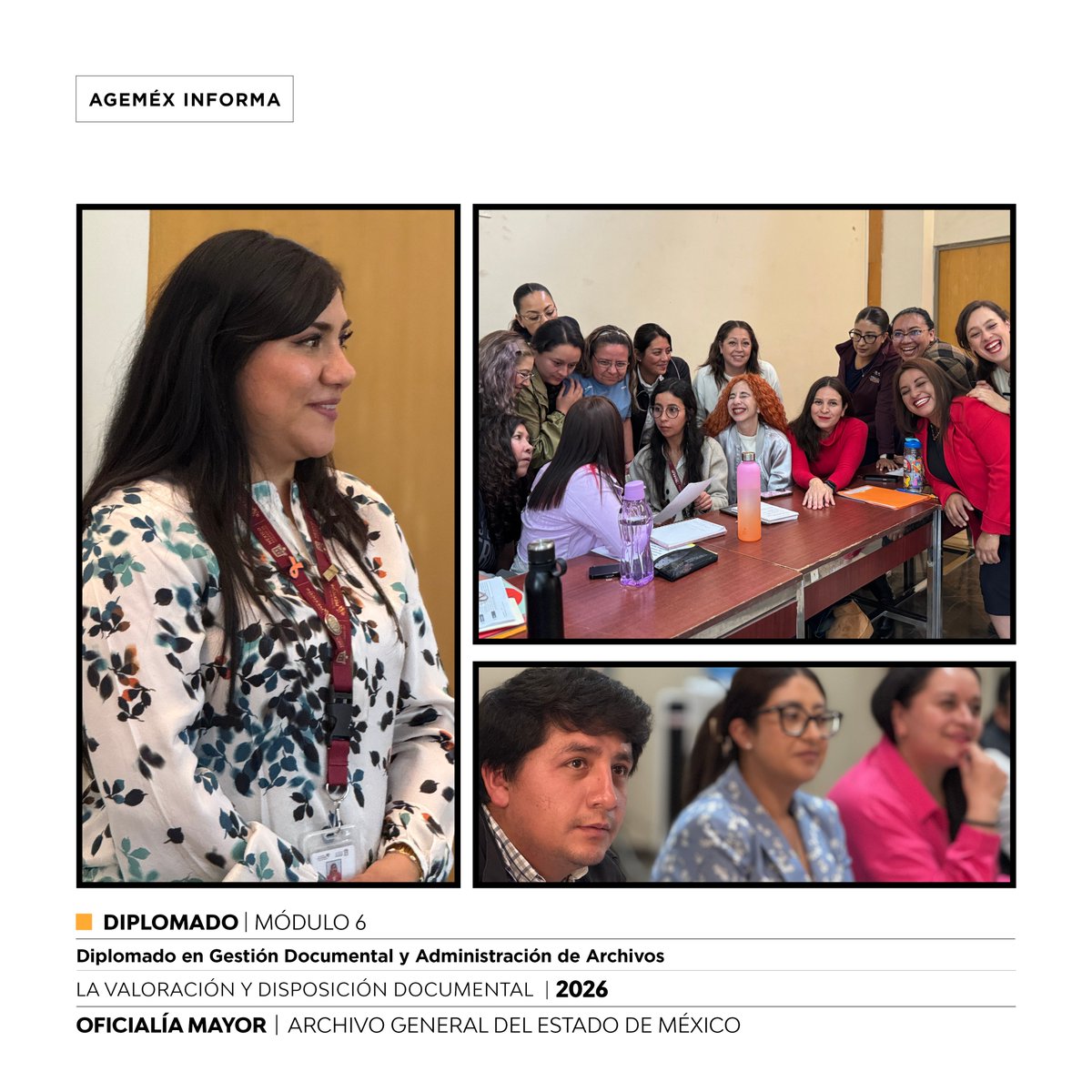 agem_mex's tweet image. Concluyeron con éxito las sesiones del #Módulo6 "La valoración y disposición documental”, cuyo objetivo fue abordar los principios que permiten identificar los valores, establecer plazos de conservación y vigencias de los documentos de #Archivo.
#Diplomado 
#ArchivosParaServir