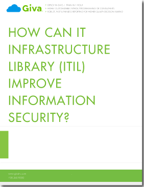Giva_Inc's tweet image. Free Guide: How Can IT Infrastructure Library (#ITIL) Improve Information #Security givainc.com/resources/heal… #healthcare #healthIT