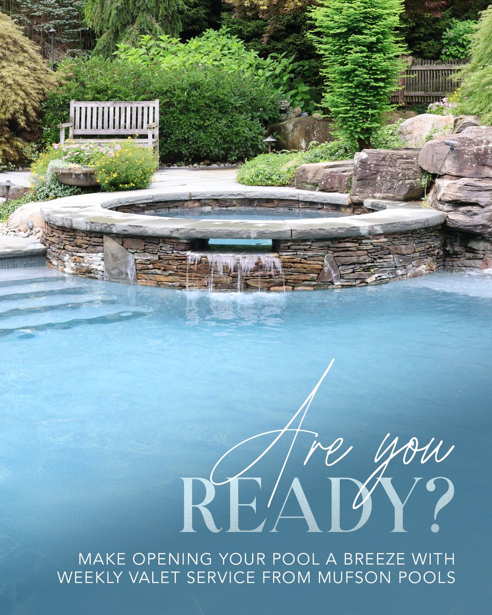 mufsonpools's tweet image. Keep your #pool crystal clear—without lifting a finger 💧

Our Weekly #ValetService includes full #pool maintenance.

Consistent care. Zero stress.

Let us handle the maintenance. You just enjoy the swim.
📱 (201) 768-6844
🔗 mufsonpools.com
📍 49 Oak Street | Norwood, NJ
