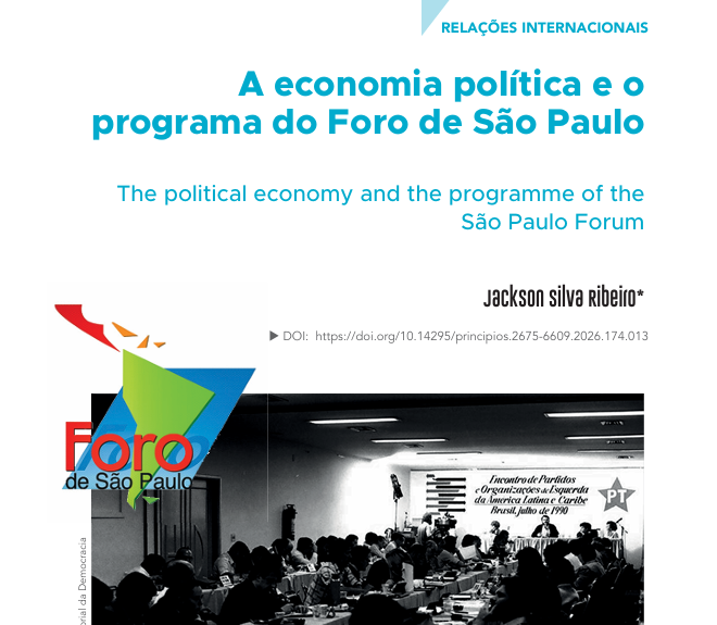 _ribeirojackson's tweet photo. Na nova edição do periódico Princípios compartilho um artigo que resume minha tese sobre o Foro de São Paulo e os dilemas da esquerda latino-americana no século XXI:
https://t.co/MaSmXDaAX5 https://t.co/6M9A6IiTKw