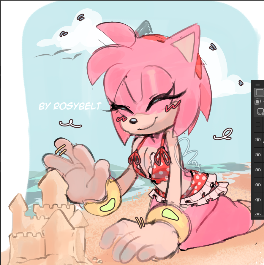 🏖️☀️

#SonicTheHedghehog #Amyrose #fanart
