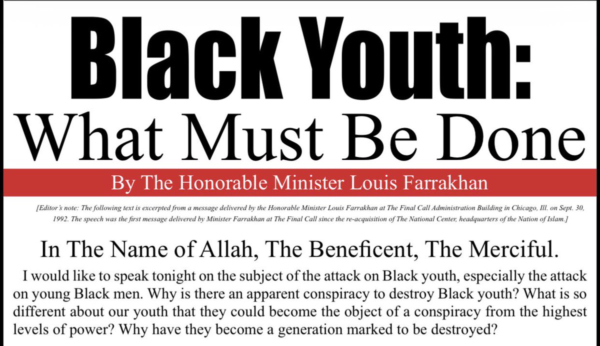 Black Youth: What Must Be Done new.finalcall.com/2026/04/23/bla… via @thefinalcall