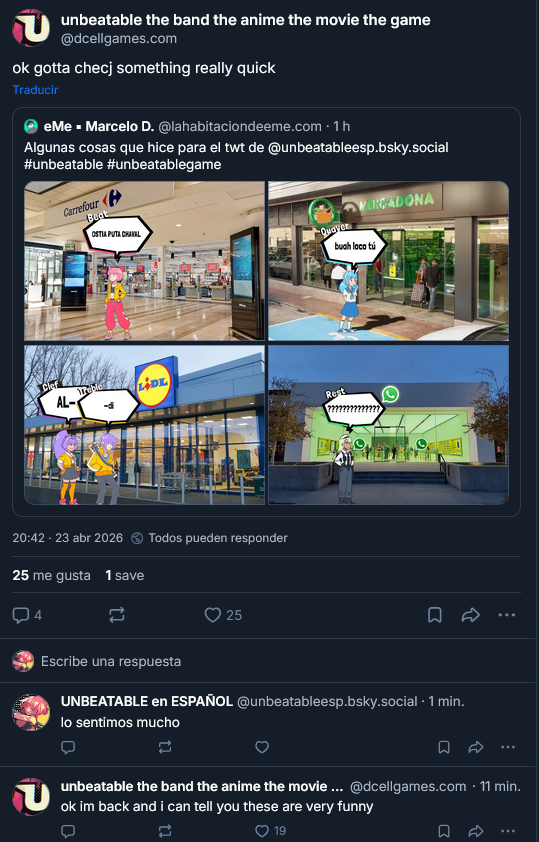 UNBEATABLE EN ESPAÑOL tweet media