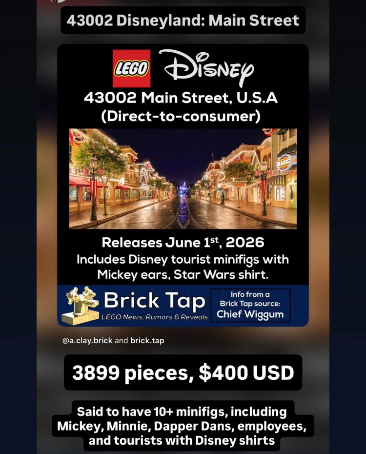 BlogsBrick's tweet image. New Lego 2026 rumours from @BrickTapNews 

#Lego #Legonews #Legoleaks #Disney #StarWars #Lordoftherings