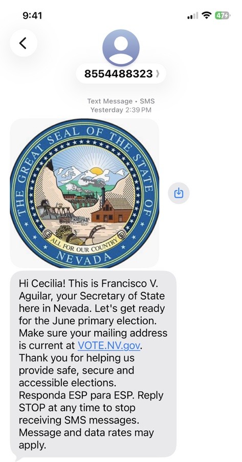 NV Sec of State tweet media
