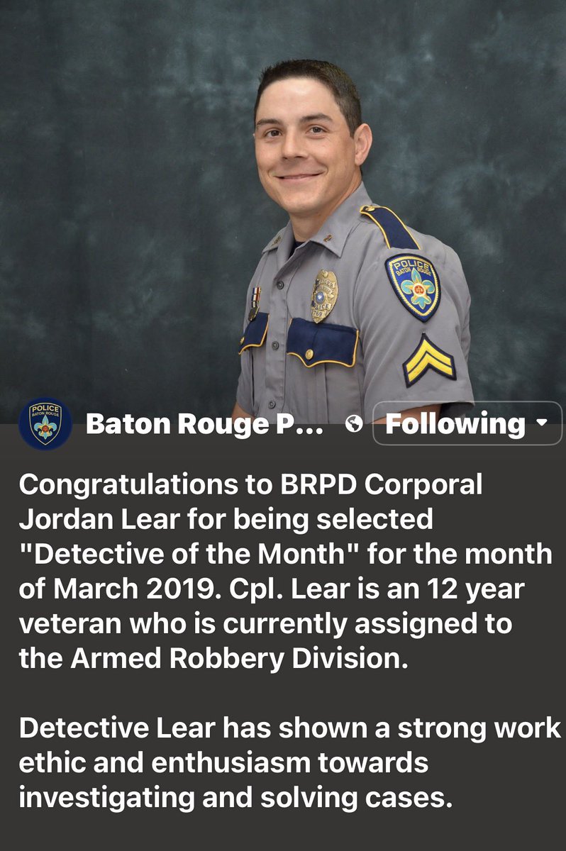 Hey #OfficialOPLive 
#OPNation fans. 🚔 Here’s a throwback Thursday for #BRPD
#JordonLear 
<a href="/leezy869/">Jordon Lear</a> 
Be sure to follow him and tell your friends to follow him  here on X. It would be much appreciated. 💙 

#OfficialOPLive 
#OPNation 
#REELZ 
#BRPD
#JordonLear 
#leezy869
