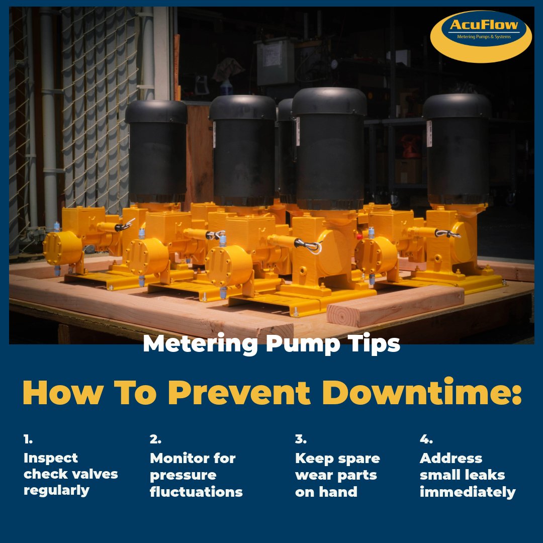 AcuFlowPumps's tweet photo. The difference between smooth operation and downtime?
It’s in the details. ⚙️

#MeteringPumpTips #AcuFlow #PumpMaintenance #DosingAccuracy https://t.co/IScj5jz1yl
