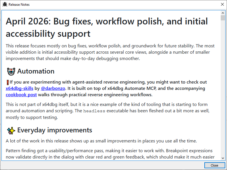 x64dbg tweet media