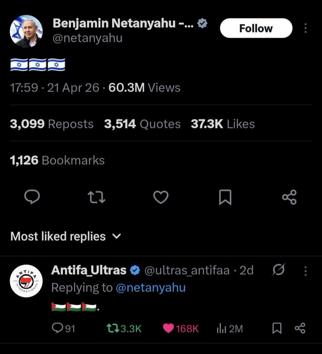 Look which flag ratioed his ass 👏👏