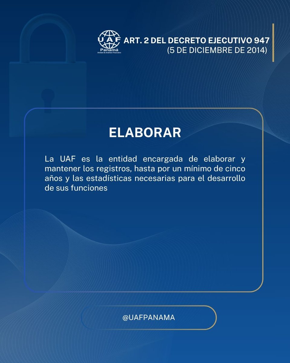 Unidad de Análisis Financiero (Panamá) tweet media