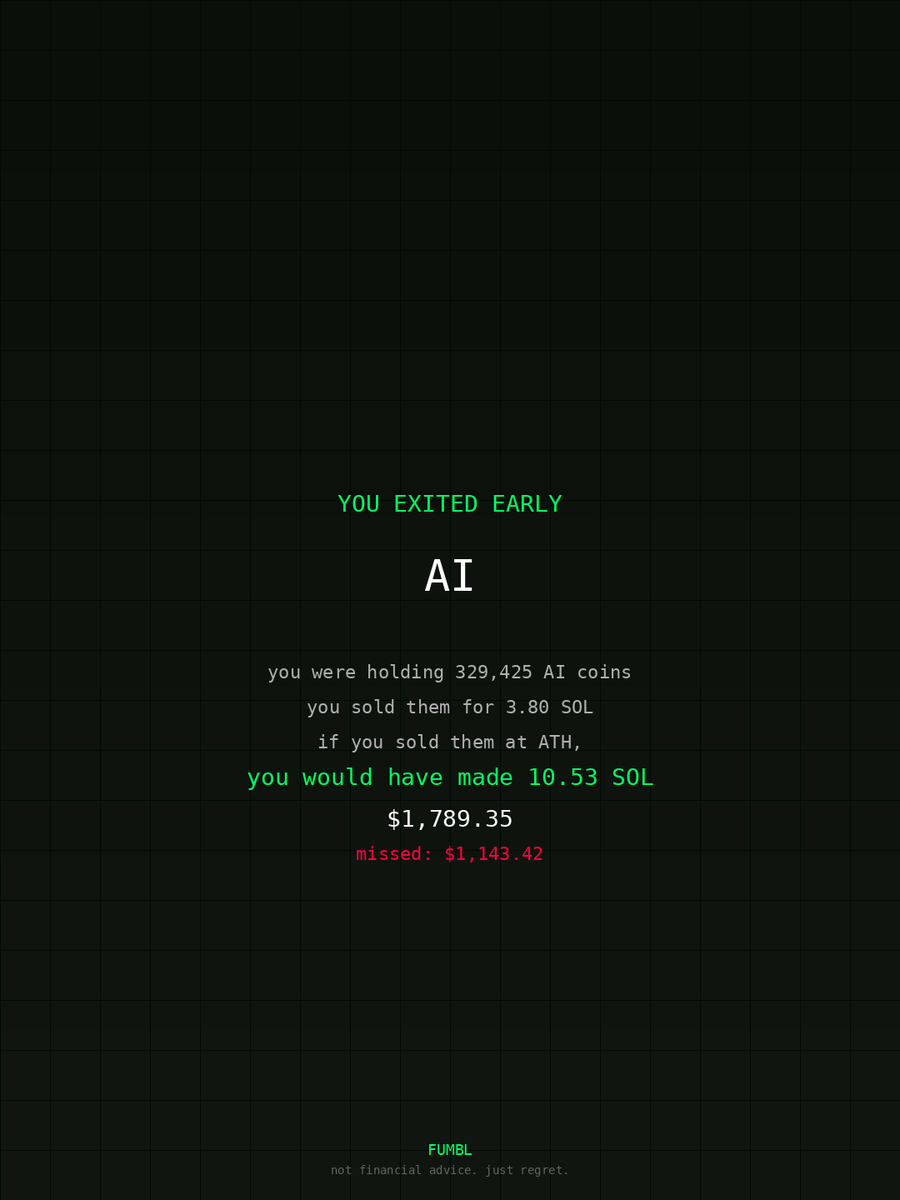 SamyHaloui's tweet image. Can’t believe this sell on $AI used fumbledbags.com  to check btw 

58g7tzTADw36mzaaAkey17Ln1PZ4SAaJHtuenSjLQpX7
#metamask 
#computer