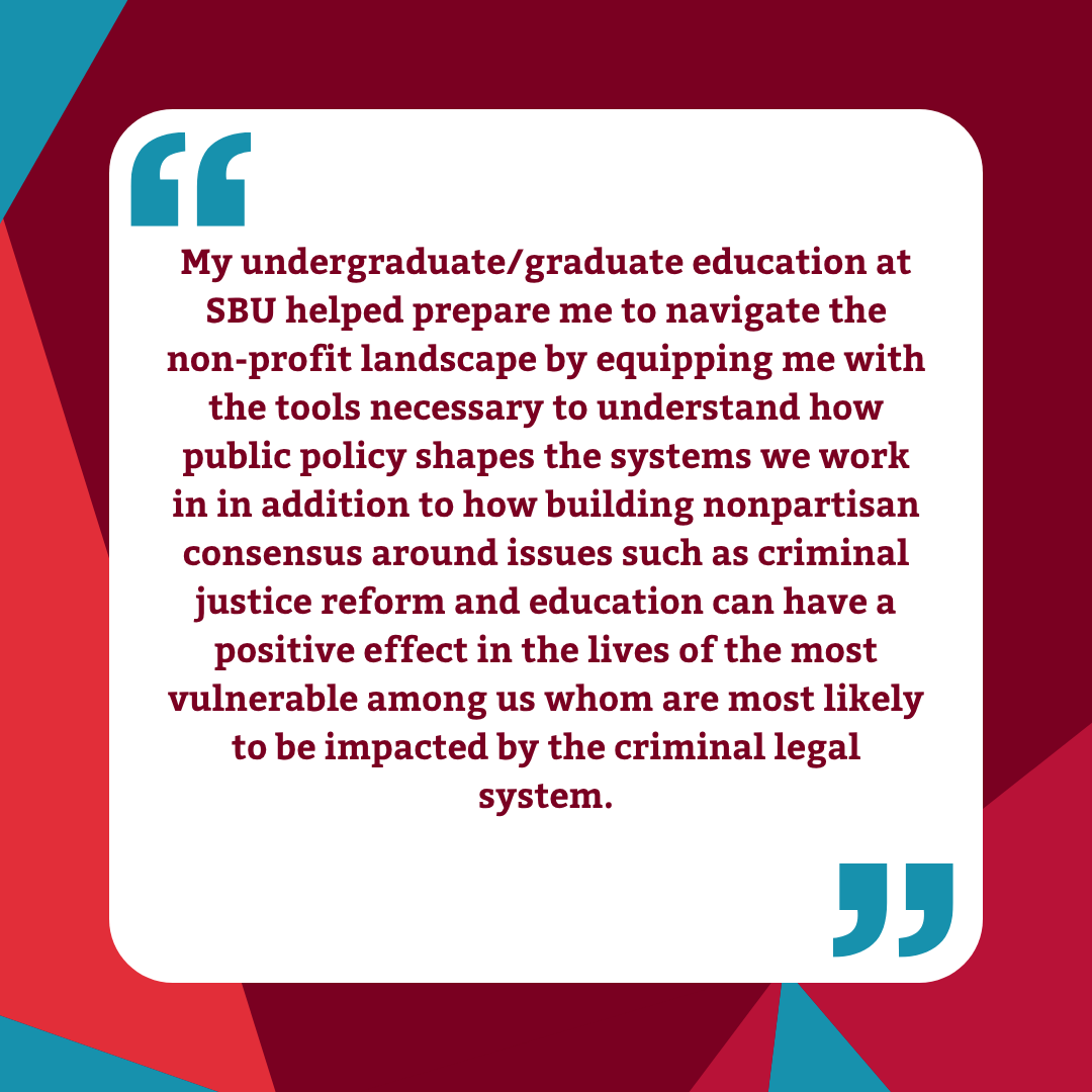 SBUPoliSci's tweet image. This month’s Alumni Spotlight is Charles Fox Jr. ‘11!

After earning his M.A. in Public Policy at Stony Brook, Charles has dedicated his career to the non-profit landscape.

Congratulations Charles on all of your accomplishments! 🐺🎉

#PoliticalScience #SBU