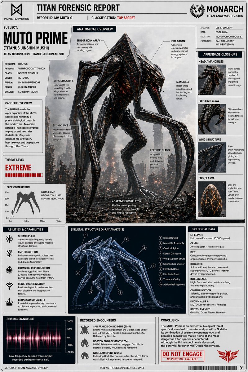 dot_ragnar's tweet image. 3/ MUTO Prime 🦂

Parasitic Titan built to hunt Godzilla.

Seismic attacks + EMP + nightmare fuel design.

#AIart #ChatGPT #MonsterVerse #Godzilla #Kong #AIGenerated #Midjourney #AIImages