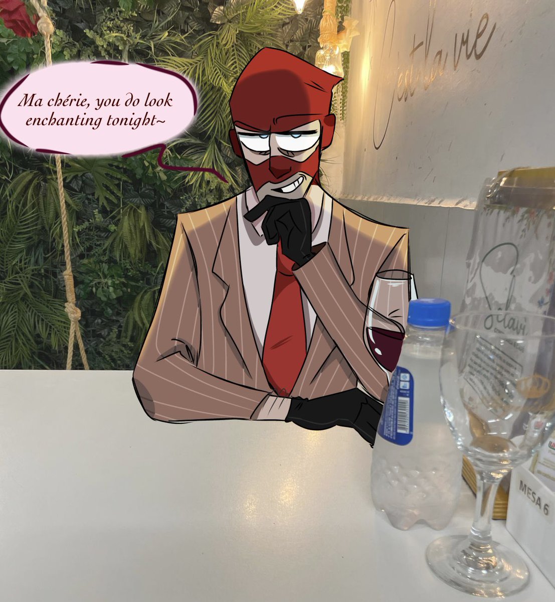 pink_enjoyer's tweet image. art I did for a friend lol
#tf2 #tf2spy