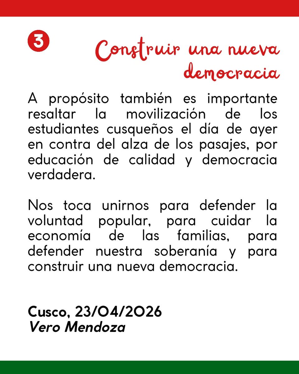 Verónika Mendoza tweet media
