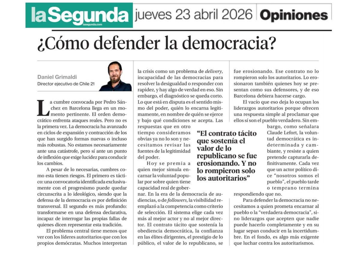 Fundacion Chile 21 tweet media