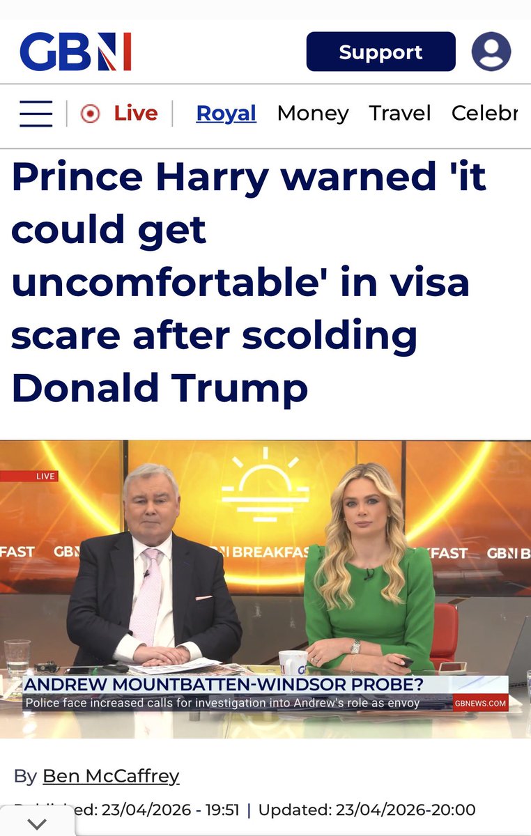 ViQueenie's tweet photo. Let’s hope this latest stunt convinces our President to finally yank Harry’s visa. https://t.co/DhuYlt81yv