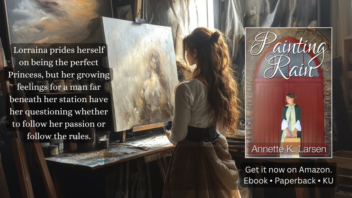A year ago, Princess Lorraina watched Tobias die, and she still doesn't know how she's supposed to heal—or forgive. How can she when she’s still running away?

She decides to do the only thing that brings her joy—paint. 

#CleanRomance #NoSpiceRomance 

a.co/d/9uxGgj1